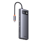 <span>USB хъб</span> Baseus WKWG060013 USB-C Metal Gleam Series 9в1 - сив <span class='catalog-num-in-name'>WKWG060013</span> - 