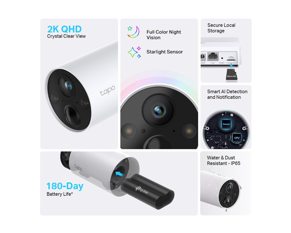 Цифрова IP камера TP-Link Tapo C420S1 2