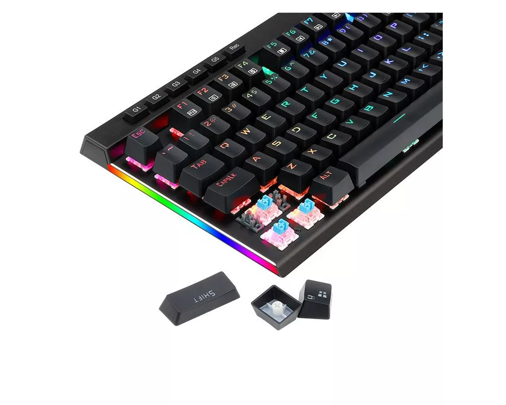 Клавиатура Redragon Vata механична геймърска RGB K580RGB-BK Blue Switches 9