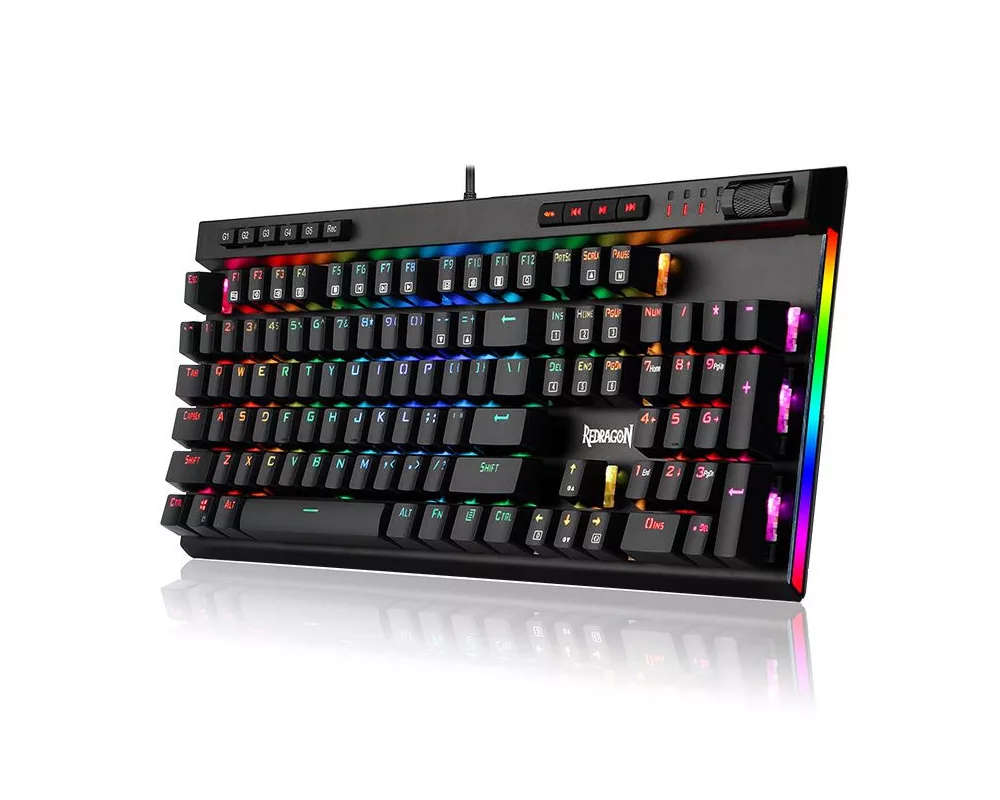Клавиатура Redragon Vata механична геймърска RGB K580RGB-BK Blue Switches 8