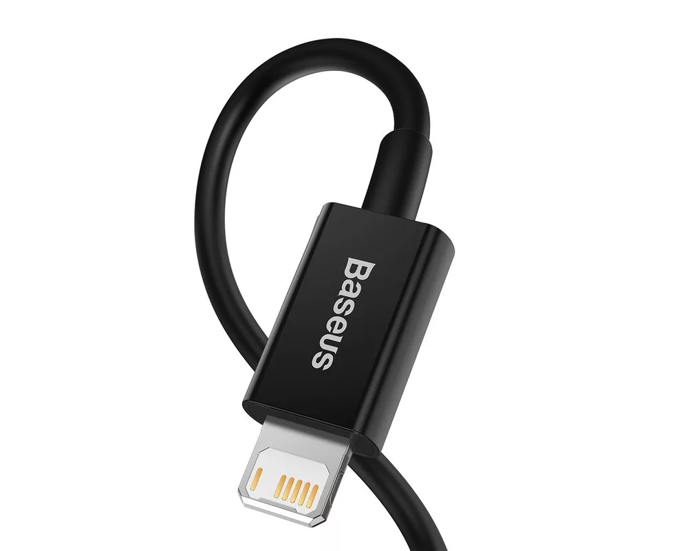 Кабел Кабел Baseus Superior USB към Lightning CALYS-A01 2.4 A 1 м - черен 3