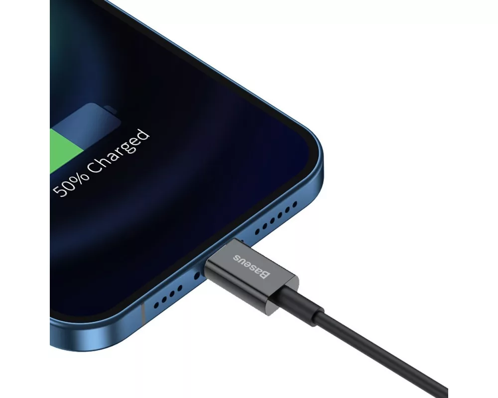 Кабел Кабел Baseus Superior USB към Lightning CALYS-A01 2.4 A 1 м - черен 8