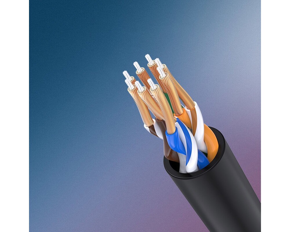 Мрежов кабел Ugreen 70653 Ethernet patchcord RJ45 Cat 6A UTP 1000Mbps 3м - черен 4