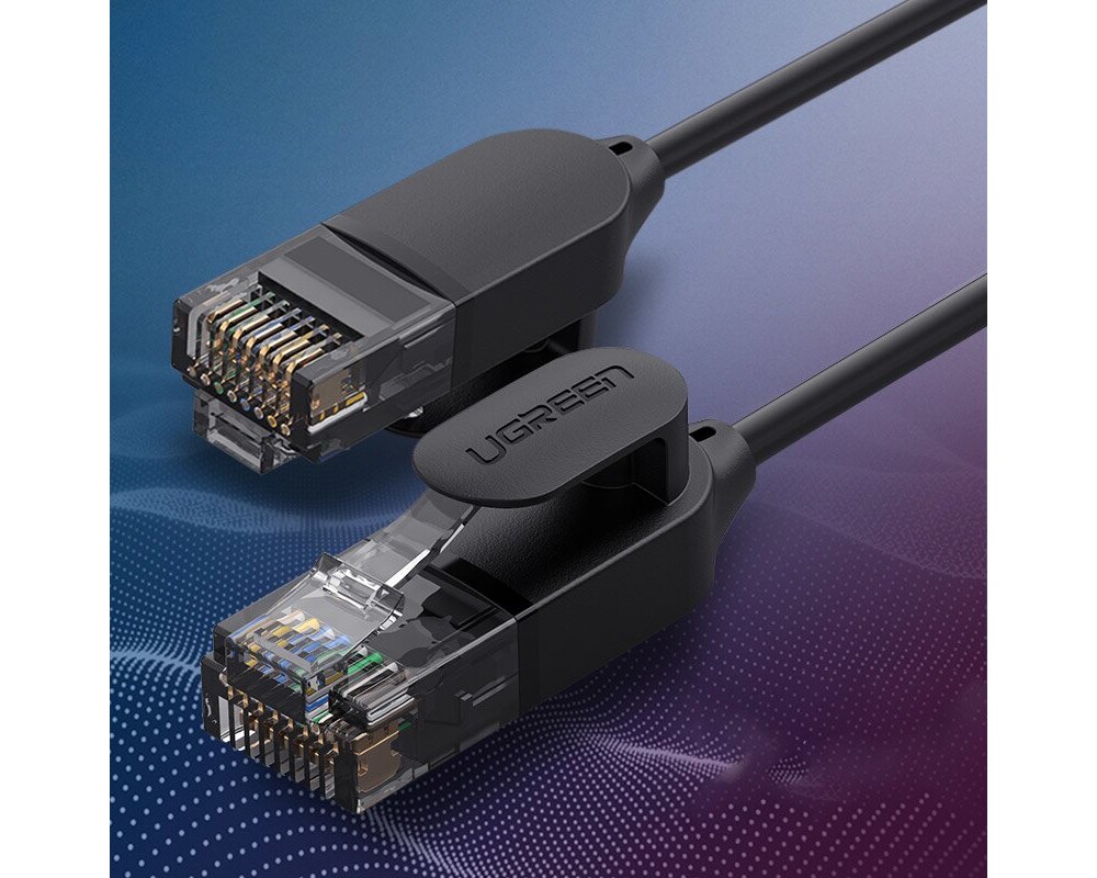 Мрежов кабел Ugreen 70653 Ethernet patchcord RJ45 Cat 6A UTP 1000Mbps 3м - черен 3