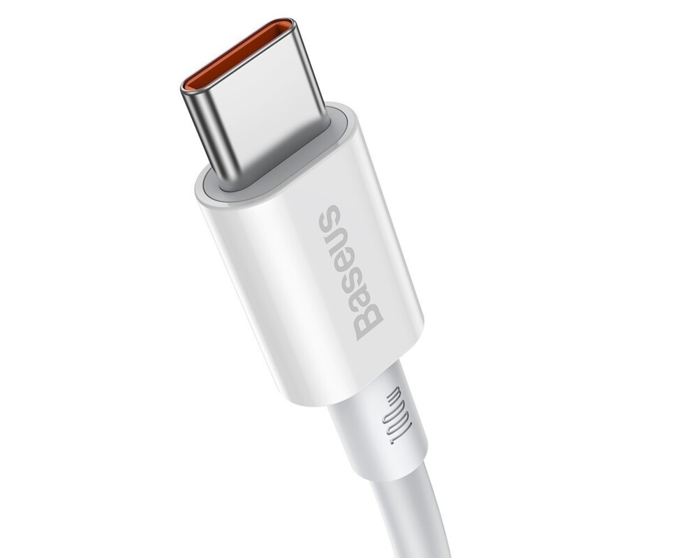 Кабел Baseus Superior CATYS-C02 USB Type C - USB Type C QC / PD / FCP 100W 5A 20V 2м - бял 2