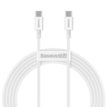  Baseus Superior CATYS-C02 USB Type C - USB Type C QC / PD / FCP 100W 5A 20V 2м - бял 660620 CATYS-C02 на топ цена - PIC.bg