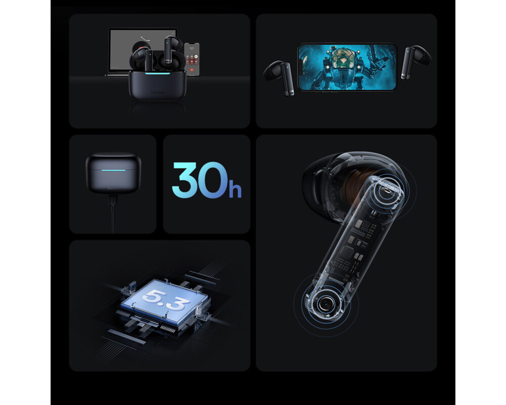 Слушалки Безжични Baseus TWS earphones Bowie E9 NGTW120001 - черни 9