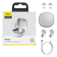  Безжични Baseus Encok WM01 TWS Bluetooth 5.3 NGTW240002 - бели 660632 NGTW240002 на топ цена - PIC.bg