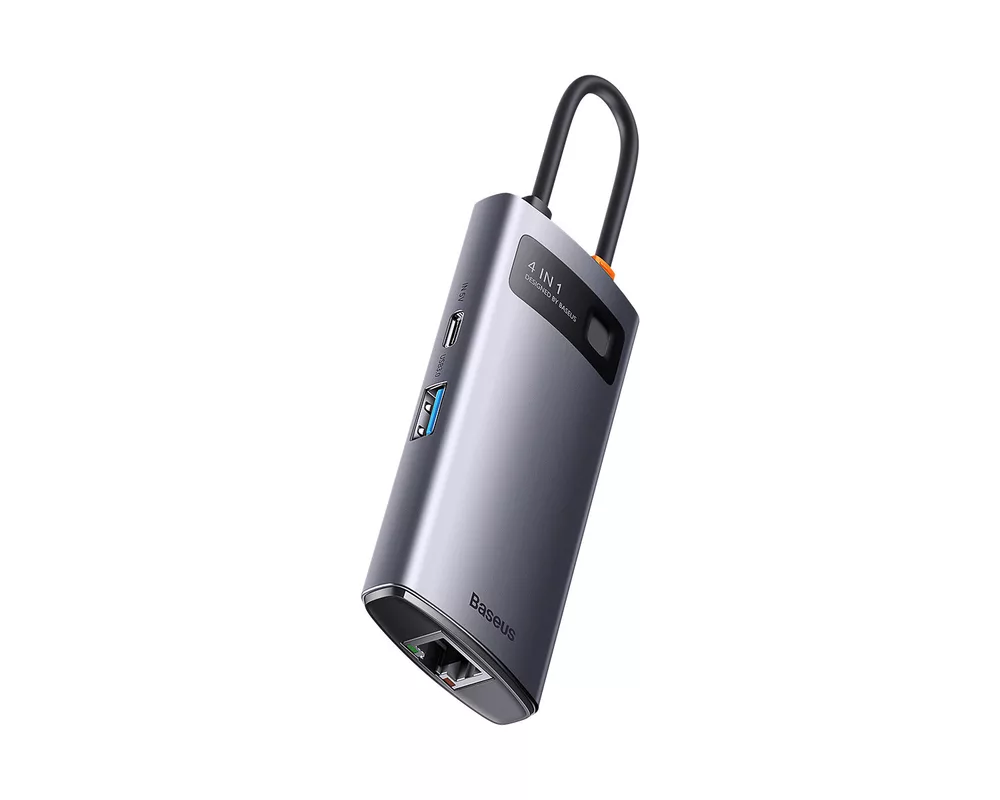 USB хъб Мултифункционален USB хъб Baseus 4 в 1 USB Type C - 3 x USB 3.2 / RJ45 WKWG070113 2