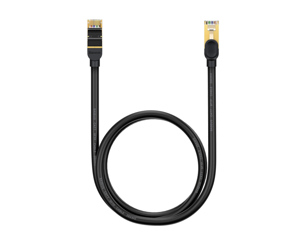 Мрежов кабел Baseus WKJS010001 CAT7 High Speed ​​RJ45 10Gbps 0.5m черен 3