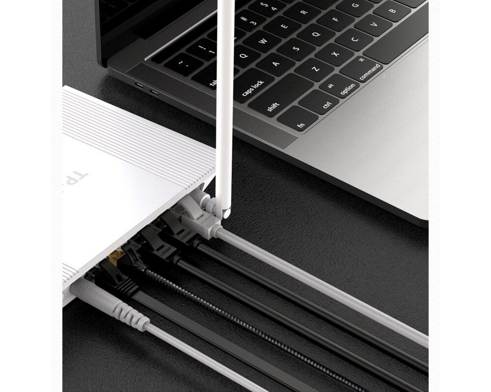 Мрежов кабел Ugreen 20164 Ethernet patchcord RJ45 Cat 6 UTP 1000Mbps 10м - черен 11