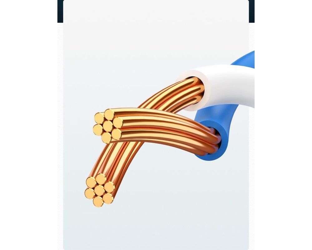 Мрежов кабел Ugreen 20164 Ethernet patchcord RJ45 Cat 6 UTP 1000Mbps 10м - черен 6