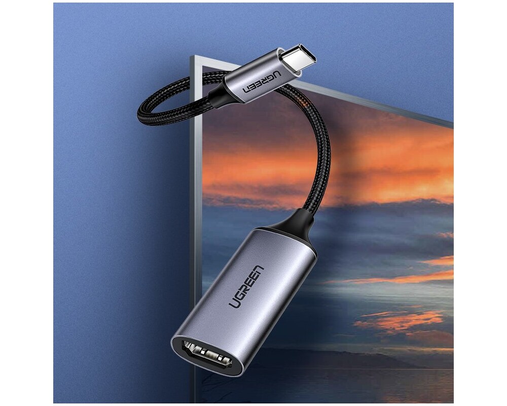 Адаптери Ugreen USB Type C към HDMI 2.0, 4K @ 60 Hz Thunderbolt 3 за MacBook / PC 70444 - сив 2