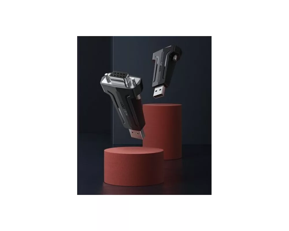 Адаптери Адаптер на Ugreen DB9 RS-232 - USB 80111 CM326 - черен 2