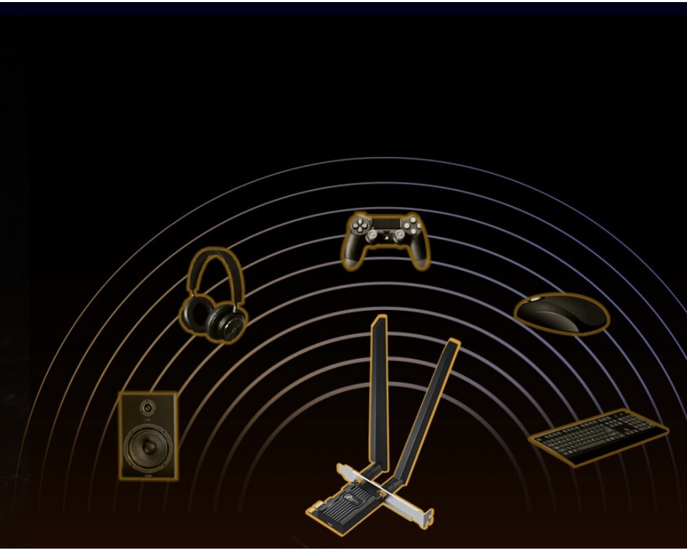 Мрежова карта TP-Link Archer TXE72E AXE5400 Wi-Fi 6E 8