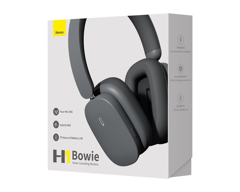 Слушалки Baseus Bowie H2 Bluetooth 5.2 NGTW260013 - сиви 5