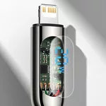 Кабел Кабел Baseus USB-C към Lightning Display, PD, 20W, 2м CATLSK-A01 - черен 13