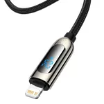 Кабел Кабел Baseus USB-C към Lightning Display, PD, 20W, 2м CATLSK-A01 - черен 2