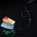 Кабел Кабел Baseus Flash Series II USB-A / USB-C / Lightning / micro USB 66W 480Mbps 1.2 м CASS040003 - син 7