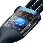 Кабел Кабел Baseus Flash Series II USB-A / USB-C / Lightning / micro USB 66W 480Mbps 1.2 м CASS040003 - син 3