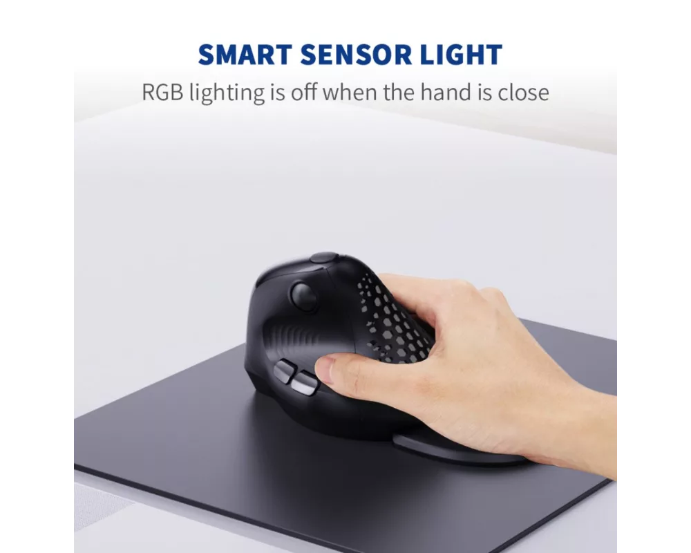 Мишка Delux M618XSD вертикална USB/безжична/Bluetooth 6