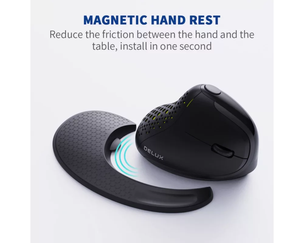 Мишка Delux M618XSD вертикална USB/безжична/Bluetooth 9