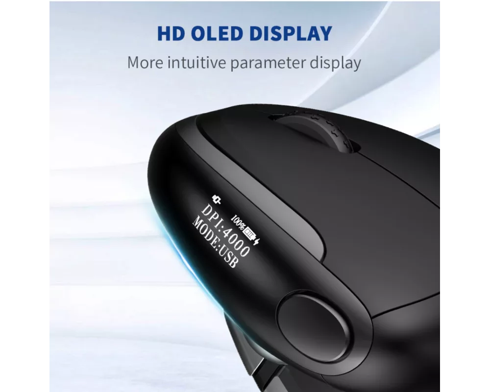 Мишка Delux M618XSD вертикална USB/безжична/Bluetooth 8