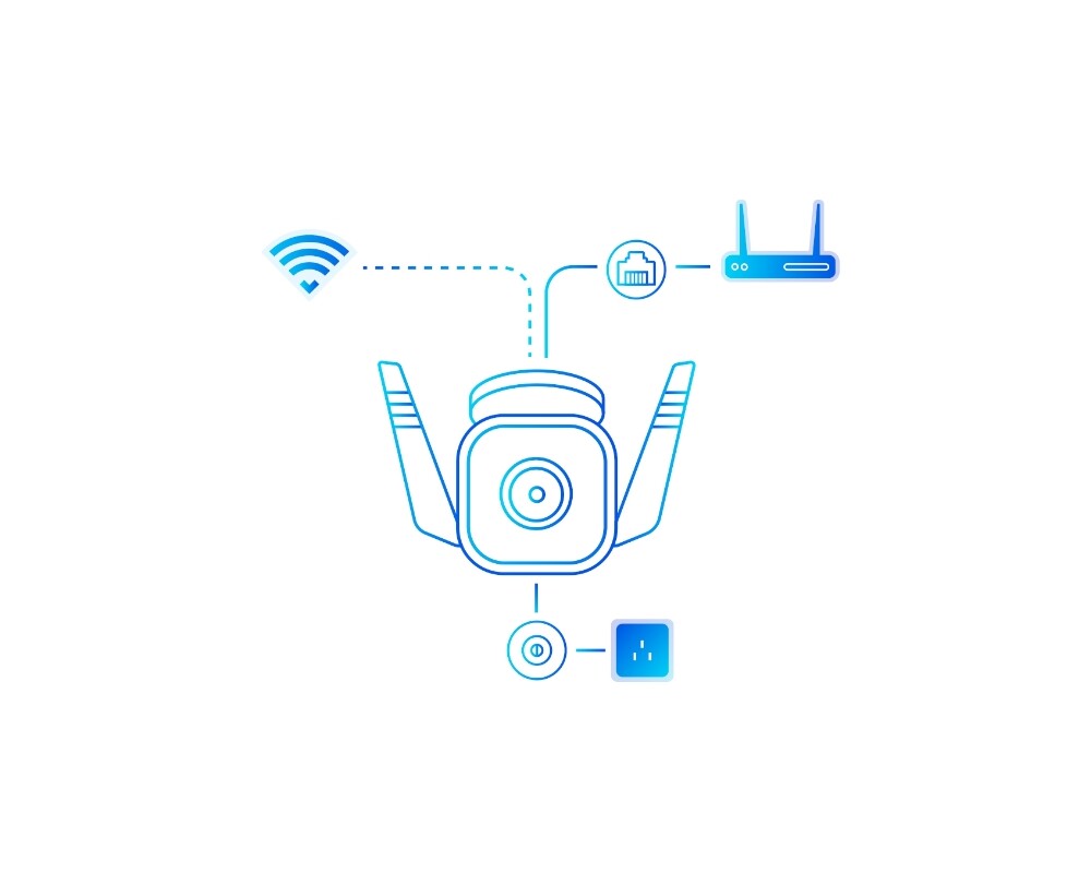 Цифрова IP камера Външна охранителна Wi-Fi камера TP-Link TC65 3