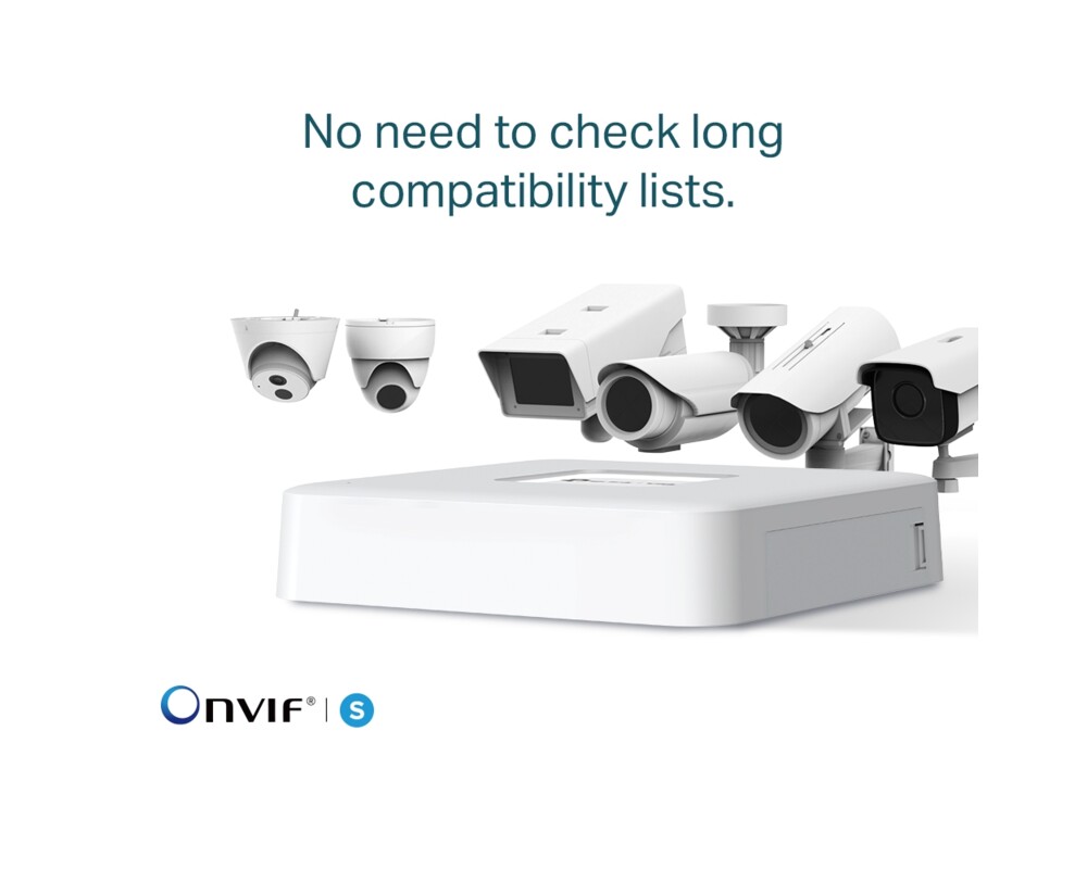 NVR - Цифрово записващо у-во TP-Link VIGI NVR1104H-4P PoE+ 4-канален 9