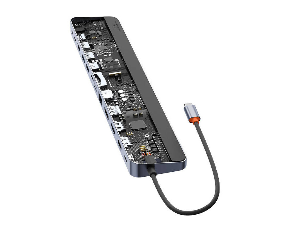 USB хъб Baseus EliteJoy Gen2 12 в 1 WKSX030213 - тъмносив 6