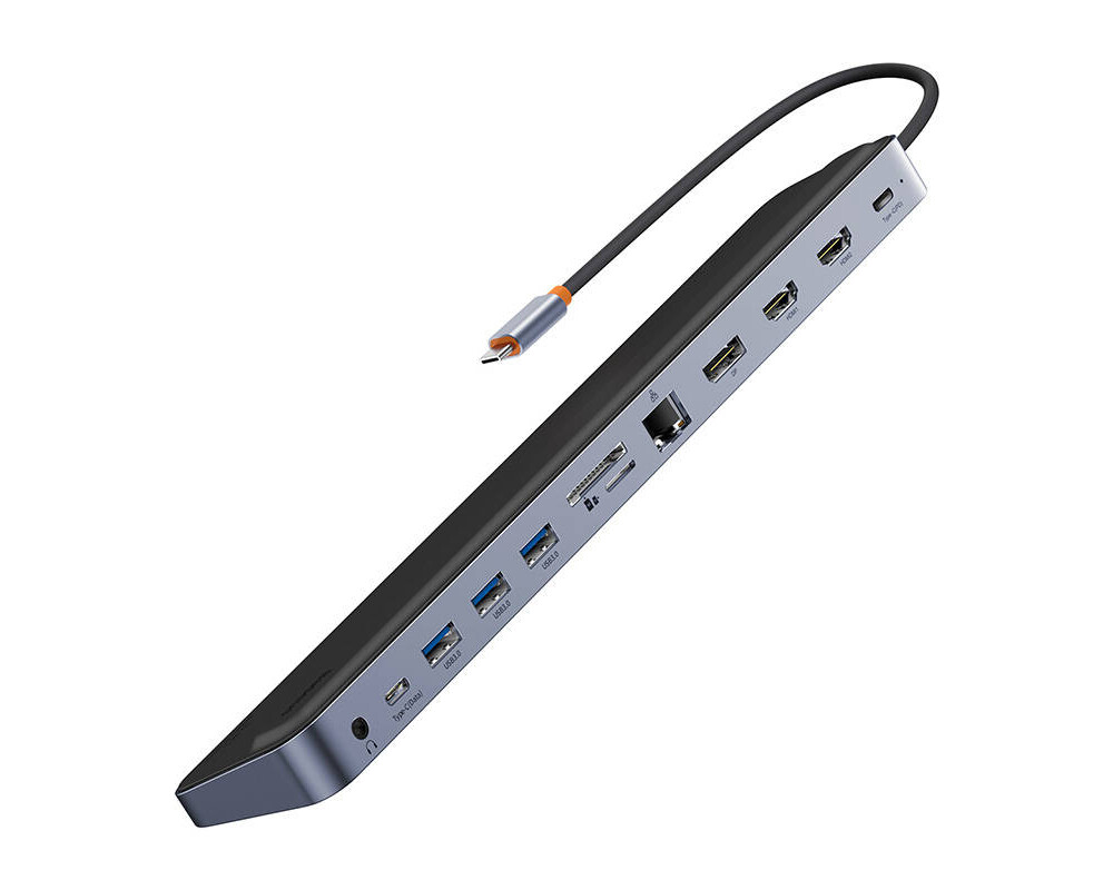 USB хъб Baseus EliteJoy Gen2 12 в 1 WKSX030213 - тъмносив 5