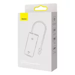 USB хъб Baseus WKQX040002 Lite Series 5 в 1, USB-C към 3x USB 3.0 / USB-C / HDMI, мултифункционален - бял 5