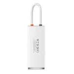 USB хъб Baseus WKQX040002 Lite Series 5 в 1, USB-C към 3x USB 3.0 / USB-C / HDMI, мултифункционален - бял 6