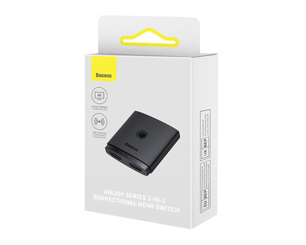 USB хъб Baseus AirJoy 2 в 1 4K 60Hz B01331105111-00 - черен 8