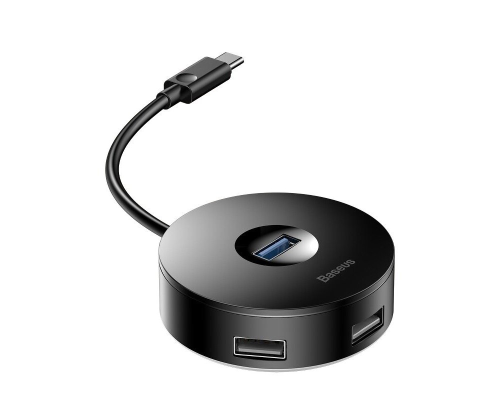 USB хъб Baseus 4 в 1 USB-C към 3х USB 2.0, 1х USB 3.0 порта CAHUB-G01 - черен 5