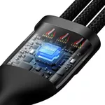 Кабел Baseus Flash Series II USB Type C / USB Type A - USB Type C / Lightning / micro USB 100 W 1.2 м CASS030101 - черен 4