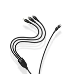 Кабел Baseus Flash Series II USB Type C / USB Type A - USB Type C / Lightning / micro USB 100 W 1.2 м CASS030101 - черен 7