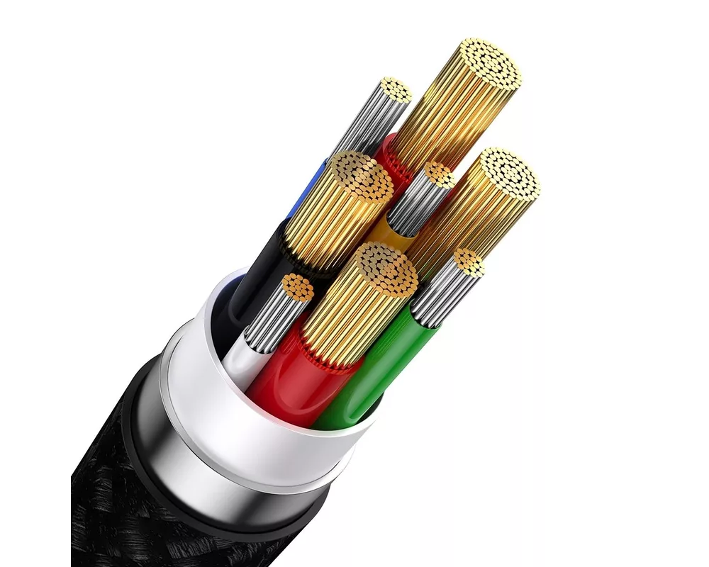 Кабел Baseus Flash Series II USB Type C / USB Type A - USB Type C / Lightning / micro USB 100 W 1.2 м CASS030101 - черен 6