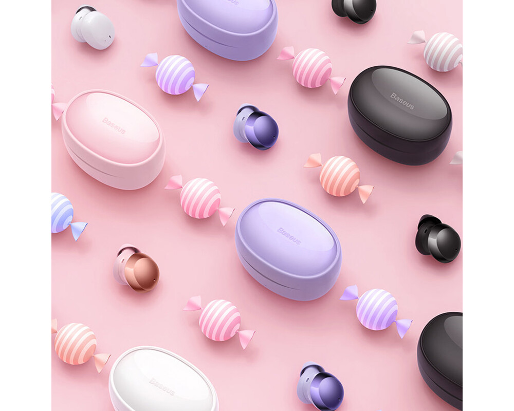Слушалки Безжични водоустойчиви Baseus TWS Bowie E2 NGTW090004 IP55 - розови 11