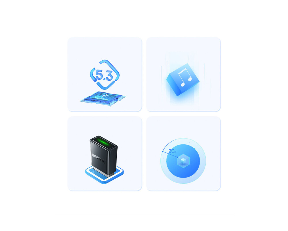 Мрежова карта Baseus BA07 Bluetooth v5.0 ZJBA010001 13