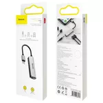 Адаптери Адаптер Baseus L52  Lightning към Mini Jack 3.5mm и 2x Lightning - сребрист 6