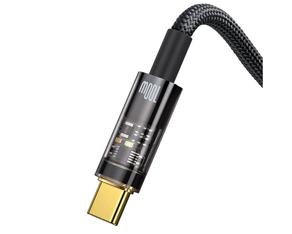 Кабел Baseus CATS000301 USB към USB Type C 100W 2м - черен 3