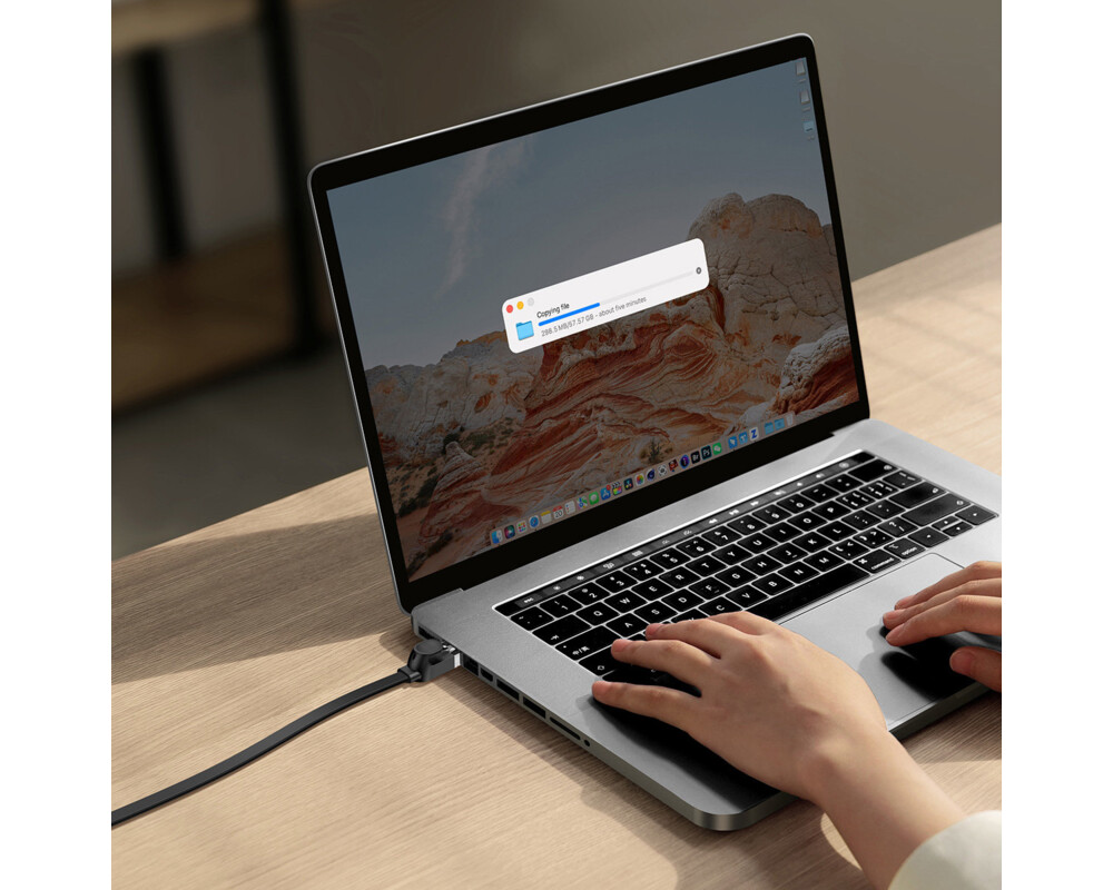 Мрежов кабел Baseus WKJS000201 high Speed Cat6 32AWG Gigabit network cable (flat cable) 10м - черен 8