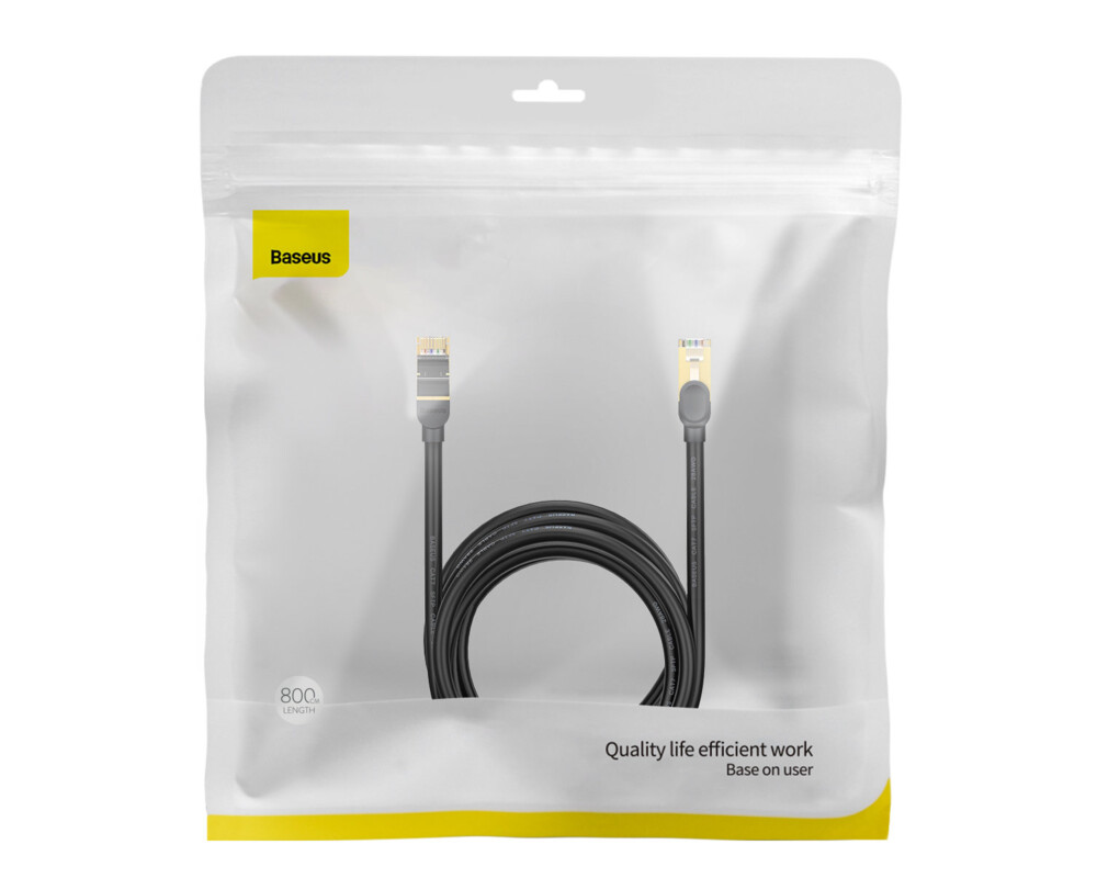 Мрежов кабел Baseus WKJS010601 Ethernet RJ45 10Gbps 8м - черен 6