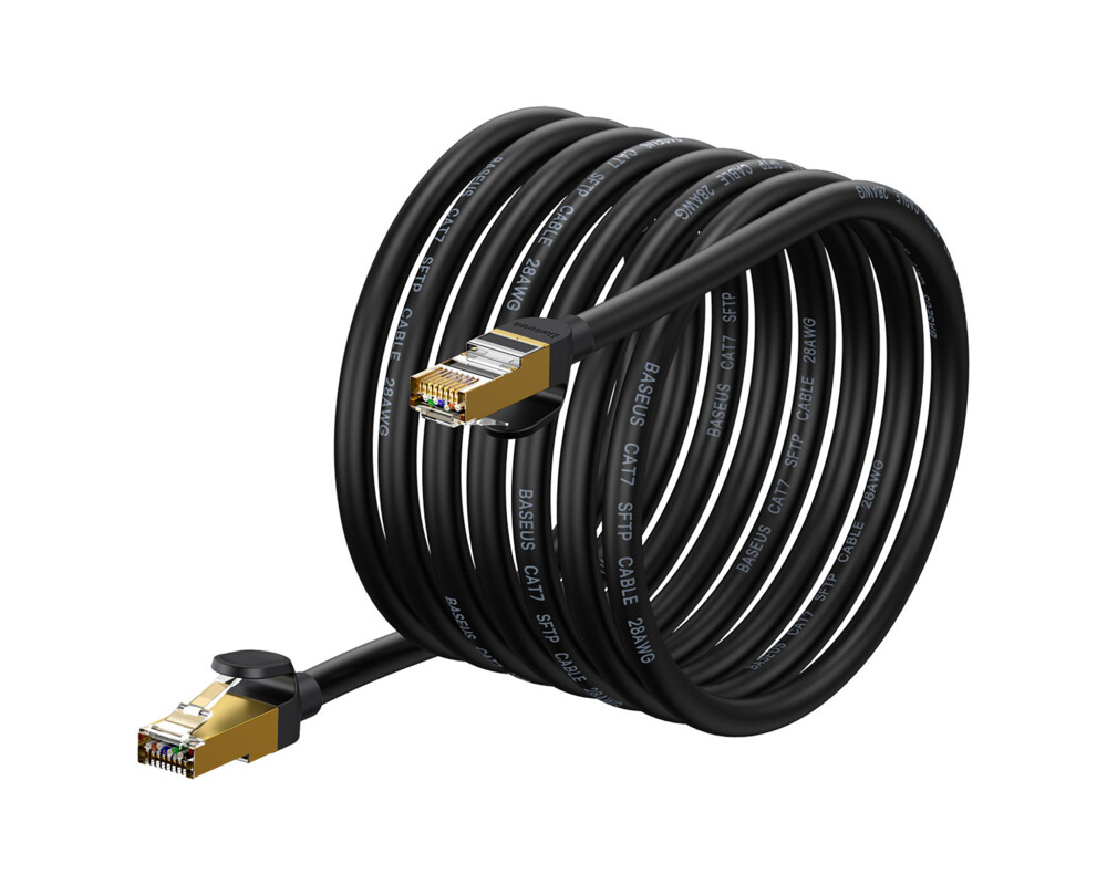 Мрежов кабел Baseus WKJS010601 Ethernet RJ45 10Gbps 8м - черен