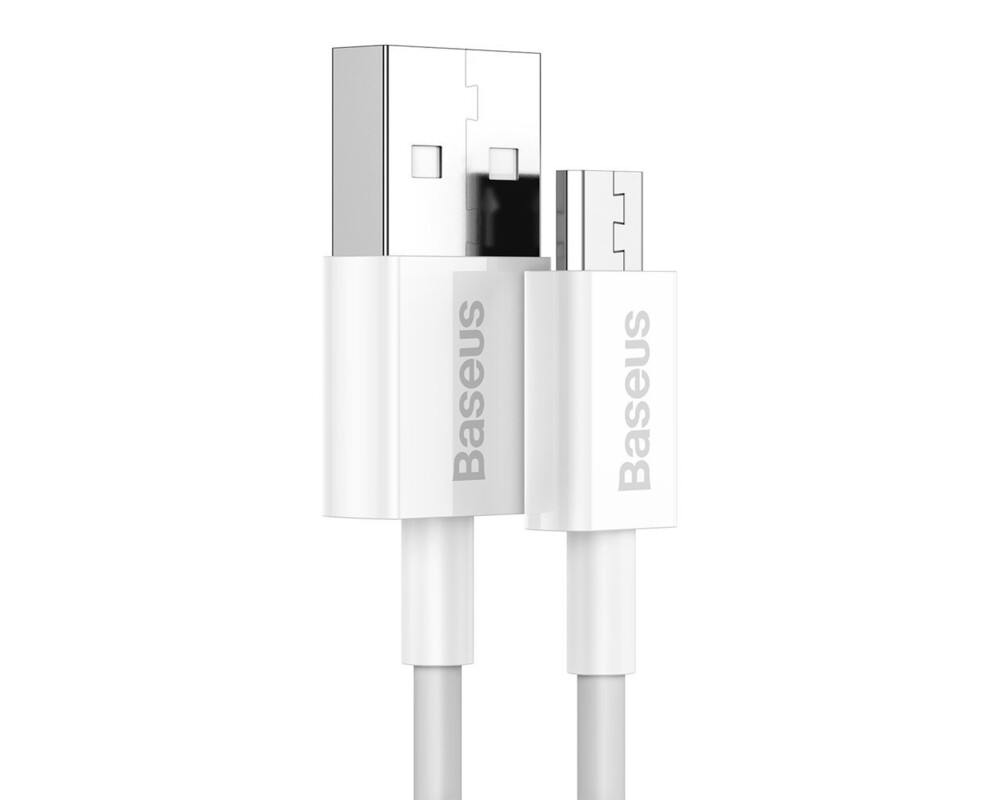 Кабел Кабел Baseus Superior USB-A към micro USB  2A 1м CAMYS-02 - бял 2