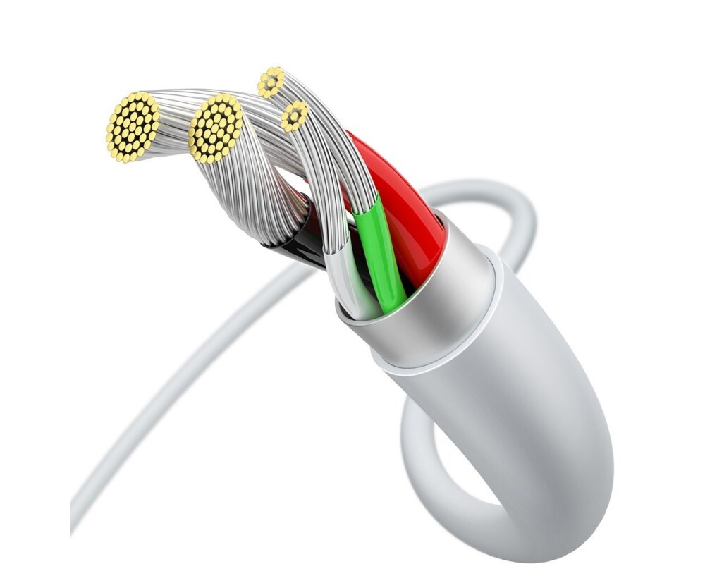 Кабел Кабел Baseus Superior USB-A към micro USB  2A 1м CAMYS-02 - бял 5