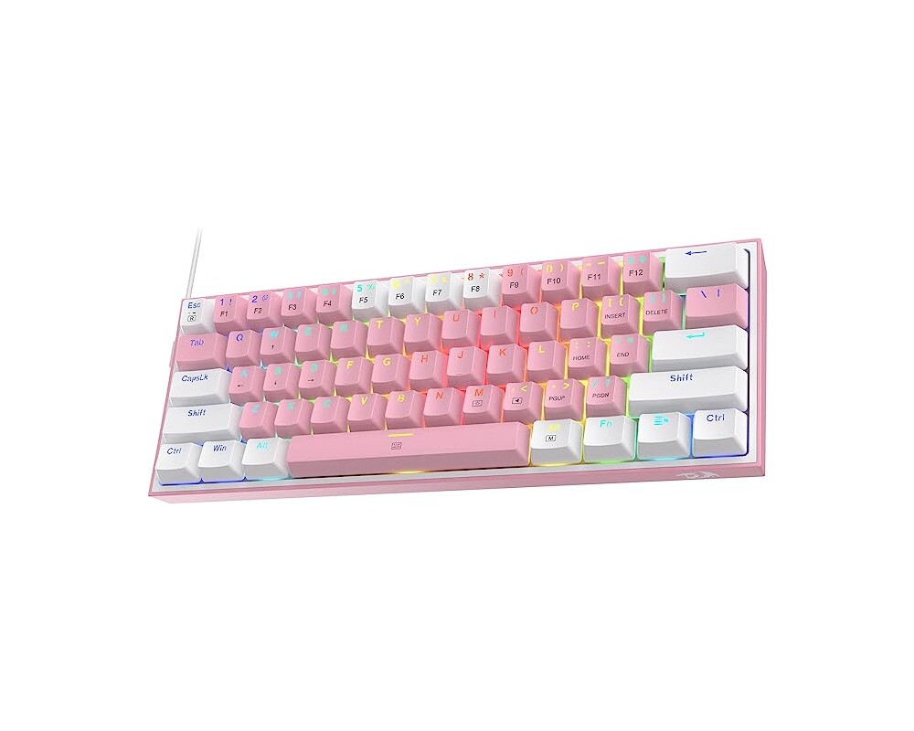 Клавиатура Redragon Fizz Pro K616-RGB-WP_RD - бяло/розово 4