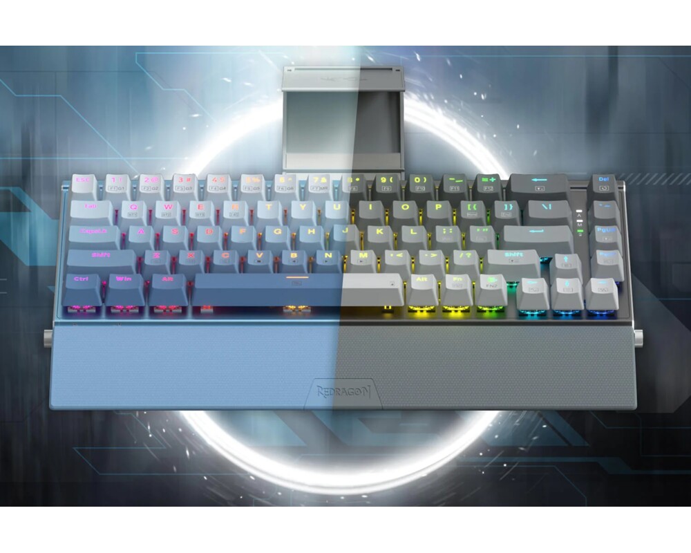 Клавиатура RGB гейминг клавиатура Redragon Shaco PRO K641G-GW-RGB-PRO_RD Red Switch - сиво/бяло 8