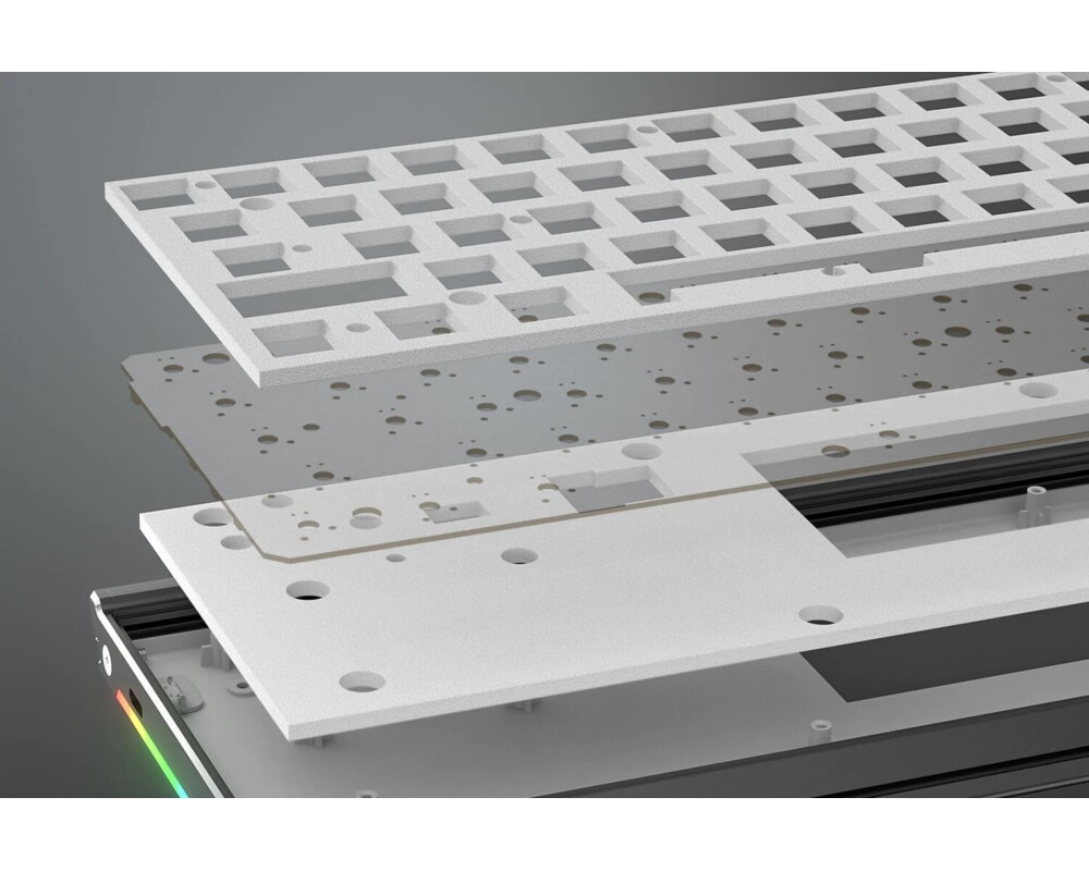 Клавиатура RGB гейминг клавиатура Redragon Shaco PRO K641G-GW-RGB-PRO_RD Red Switch - сиво/бяло 9